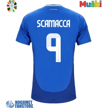 Italija Gianluca Scamacca #9 Domaci Dres EP 2024 Kratak Rukav